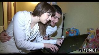 Sweet-looking Nastolatka beauty takes hard 10-pounder